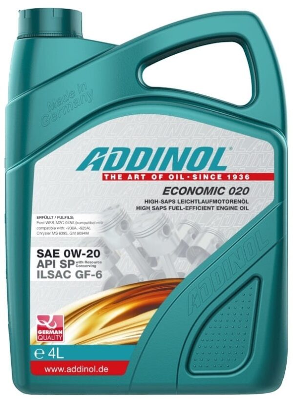 ADDINOL Economic 0W-20 4 Liter