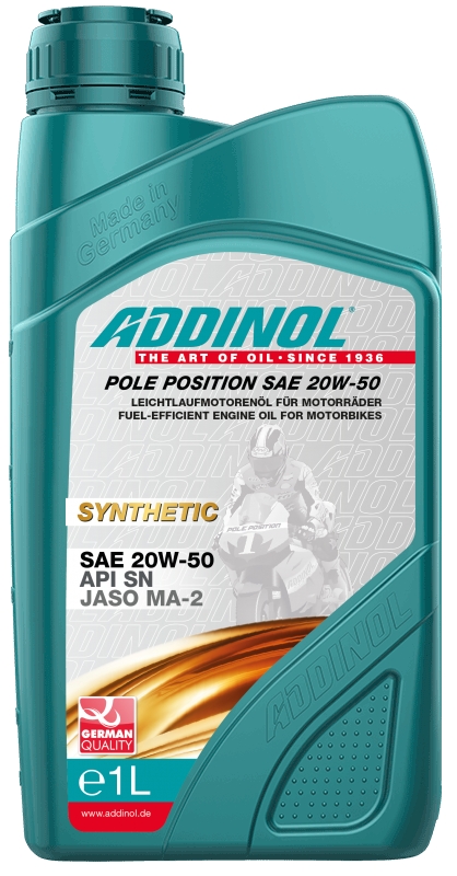 ADDINOL Heavybike / Bike Oil - POLE POSITION SAE 20W-50 Made in Germany